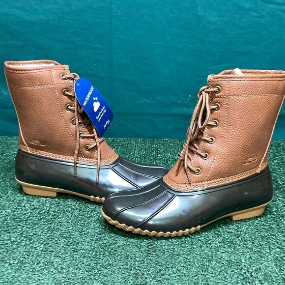 JBU By Jambi maplewood waterproof duck boots women’s size 8 NEW (OKPM-01-032) - Picture 1 of 13